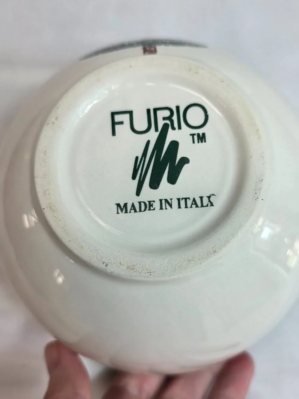 Furio Christmas Tree Mixing Bowl 7-inch Green Christmas Tree & Sponge Rim